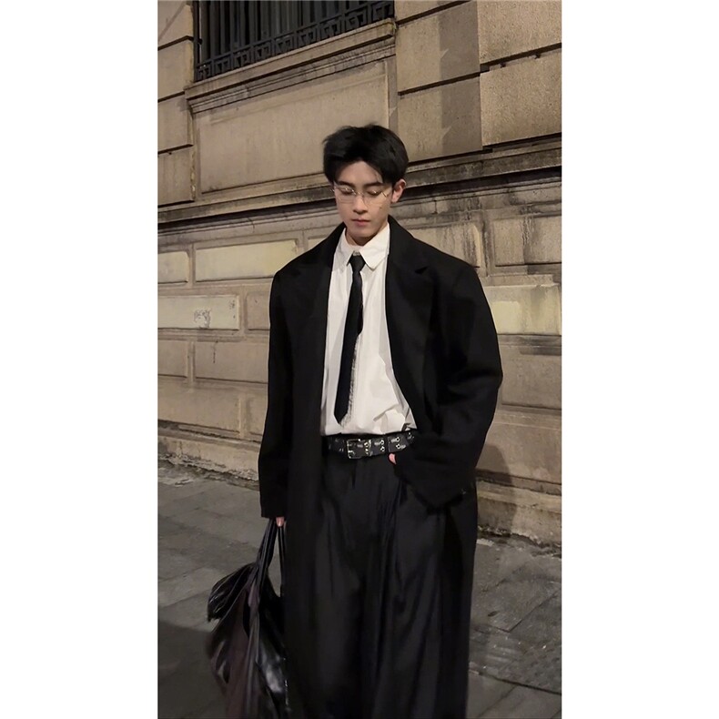 【已下单】长款秋冬克鲁苏文职大衣宽松高级感外套DY05022P125，女装短外套，星座1004（原星座815-3）