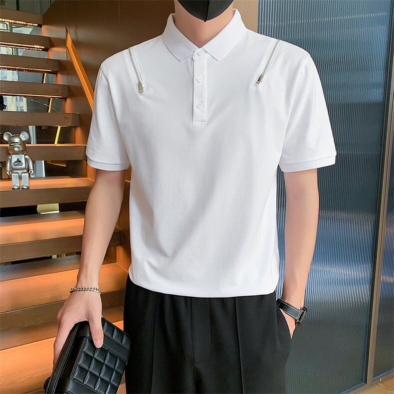 23男士翻领T恤polo衫A210-3303-p55 70%棉 %聚酯纤维 5%氨纶图片