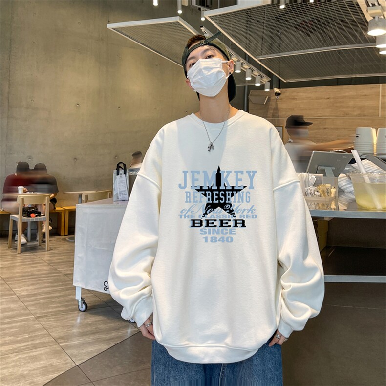 特P25控48秋冬新款男士圆领卫衣宽松休闲日常百搭上衣WQ2448,男装卫衣,电商B370