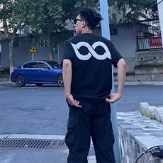 万针全刺绣工艺抖音得物高品质260克重磅纯棉双纱美式高街短袖T恤，男装T恤，电商A486