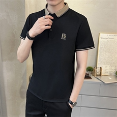 2023夏季店主风修身韩版休闲百搭POLO衫刺绣短袖T恤男T2302-P45，男装T恤，电商A413