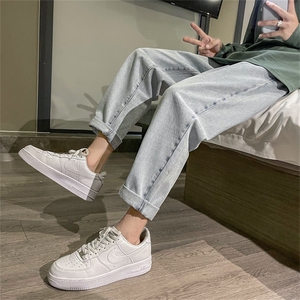 牛仔裤子男女潮牌vibe水洗cleanfit长裤子A080-9253-P35图片
