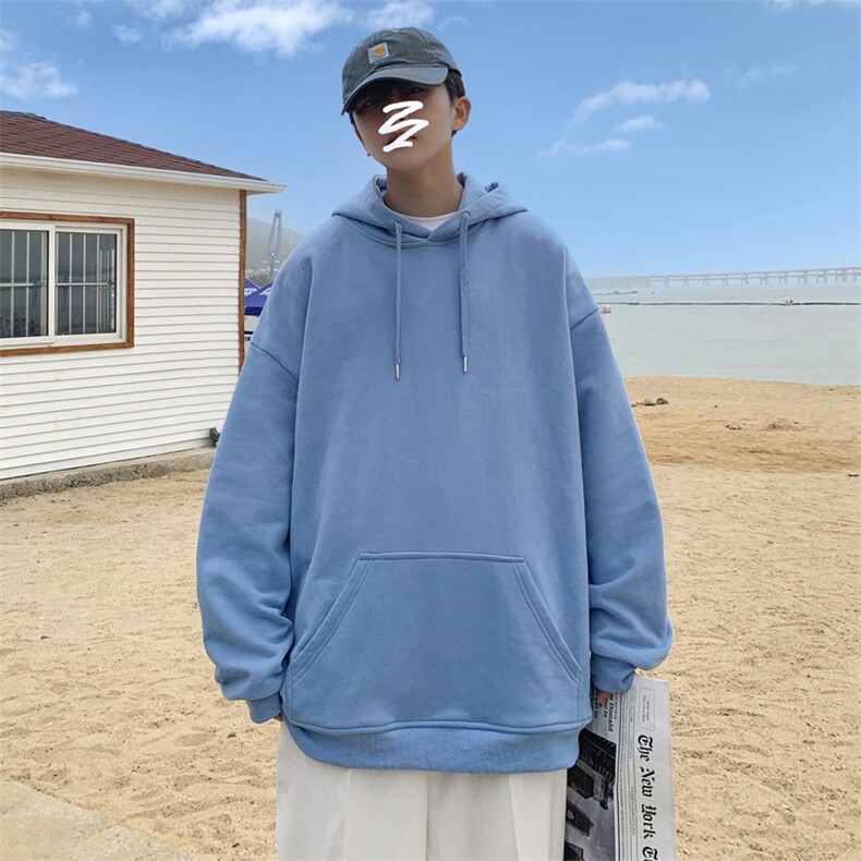 0980P18外景港风秋季宽松休闲情百搭侣学生连帽套头卫衣潮流,男装卫衣,电商A026-1