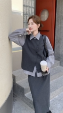 新款时尚套装女三件套套裙C252-2702-P195K318，女装套装/套裙，2C252