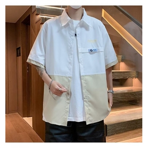 港风新款套装夏季学生衬衫男休闲帅气 C3017图片