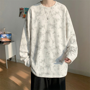 改扎染麂皮绒长袖T恤款【现货】C403A-T88-特P18 加绒-特P28图片