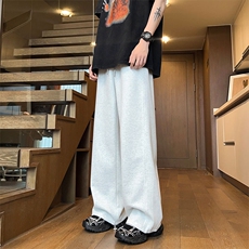 02春季新款宽松百搭直筒卫裤束脚抽绳运动裤潮XZ211-1-K2409-P55，男装休闲裤，星座211-1