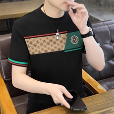 夏季新款男士短袖圆领时尚休闲青年修身短袖T恤上衣L1317-P27，男装T恤，星座310B-3