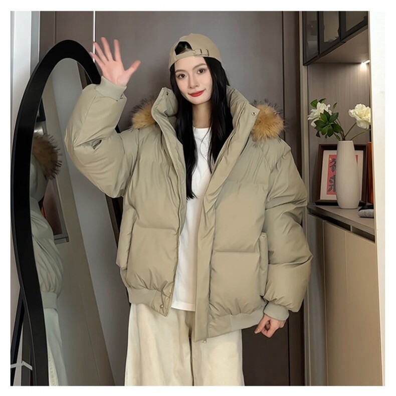 现货加厚保暖可拆卸毛领棉衣男女冬季外套情侣棉服MY88/P110,男装棉衣,星座205-3