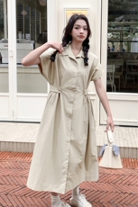 夏季新款棉布连衣裙宽松显瘦气质淑女风，女装连衣裙，鑫慧