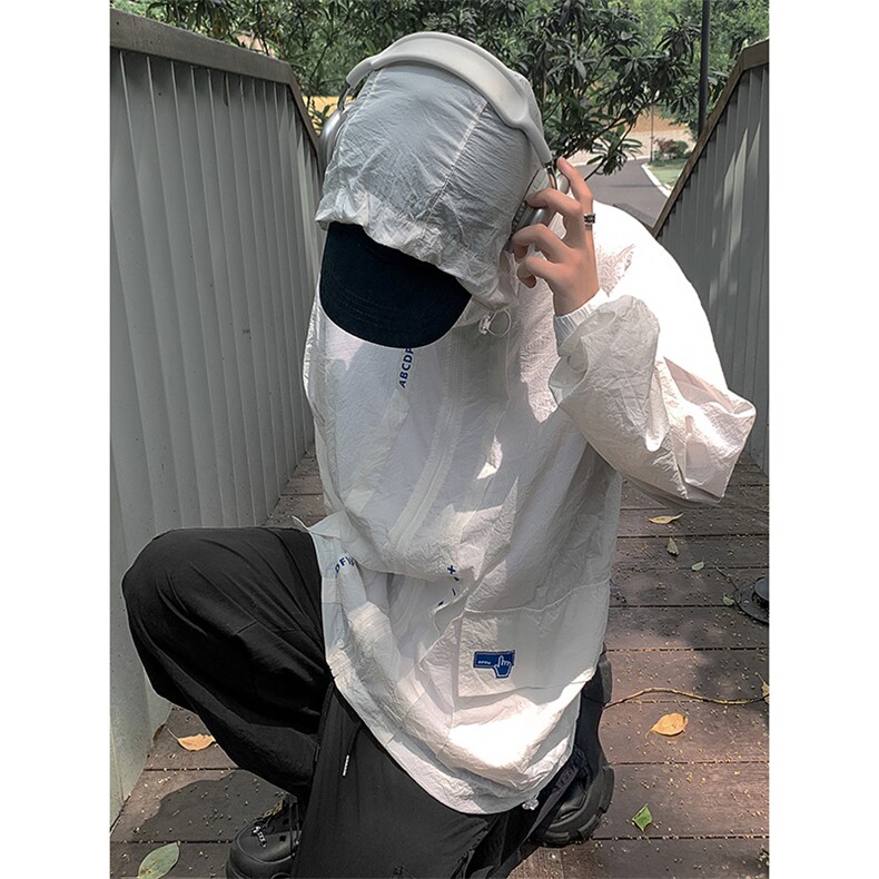 现货夏季薄款防嗮衣户外透气防嗮服宽松防紫外线外套FS1008-P50,女装短外套,星座205-5