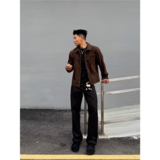 外套男新款美式高街痞帅廓形宽松工装夹克潮513AJK2586P60，男装夹克，星座513A