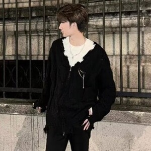 【005】5新款秋冬新款宽松针织毛衣立体提花新款A079-M7352-P52图片
