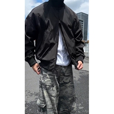 美式短款飞行夹克潮牌cleanfit痞帅高级感立领外套504-W36-特P68，男装夹克，星座504