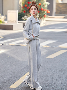 卫衣套装女2025开春超火甜美休闲洋气时尚减龄韩系搭配三件一整套图片