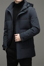 冬季新款中年男士白鹅绒脱卸帽羽绒服男爸爸冬装外套YL21618-P380，男装羽绒服，电商B212（原钱塘6029）