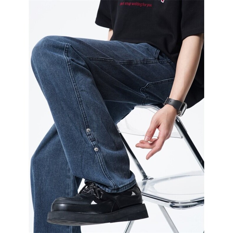 【跑量款，大货已出】宽松直筒水洗牛仔裤男A080-255-特P30元，男装牛仔裤，电商A080