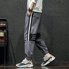 黑墙3秋冬新款男士拼色大码休闲裤QT91098%棉2%纤维，男装休闲裤，星座617B