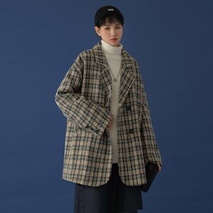 20年秋冬小香风编织西装男女宽松加厚外套DS-B293-Y779-P110控148图片