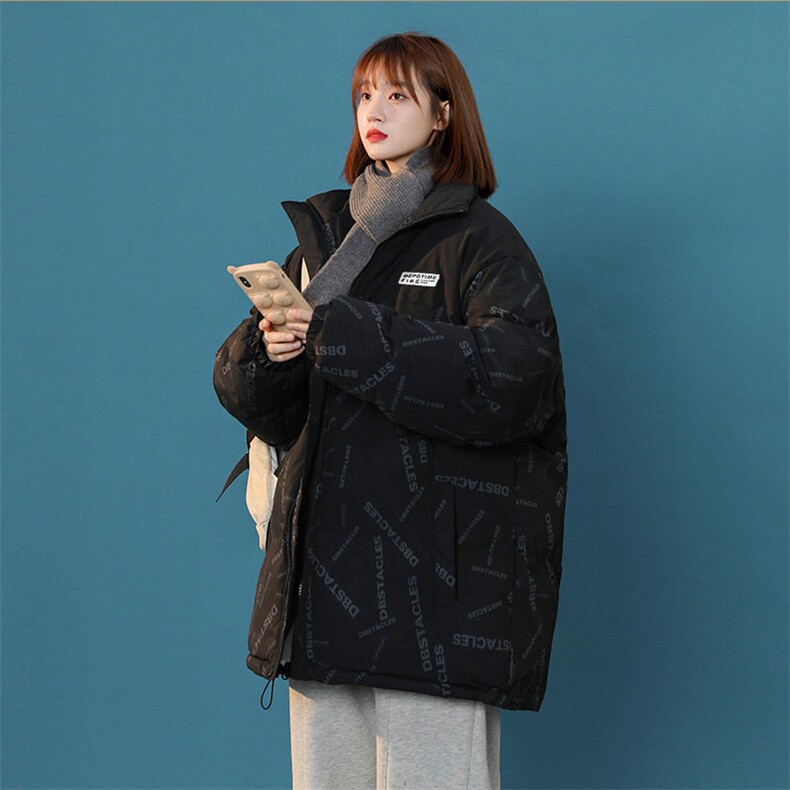 新款双面穿棉服宽松时尚港风青少年棉袄外套MY20815P-60,男装棉衣,电商A128