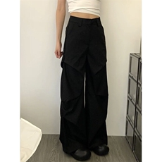 休闲裤男设计感高级感显高长裤子X8065/P61，男装休闲裤，电商D202-1