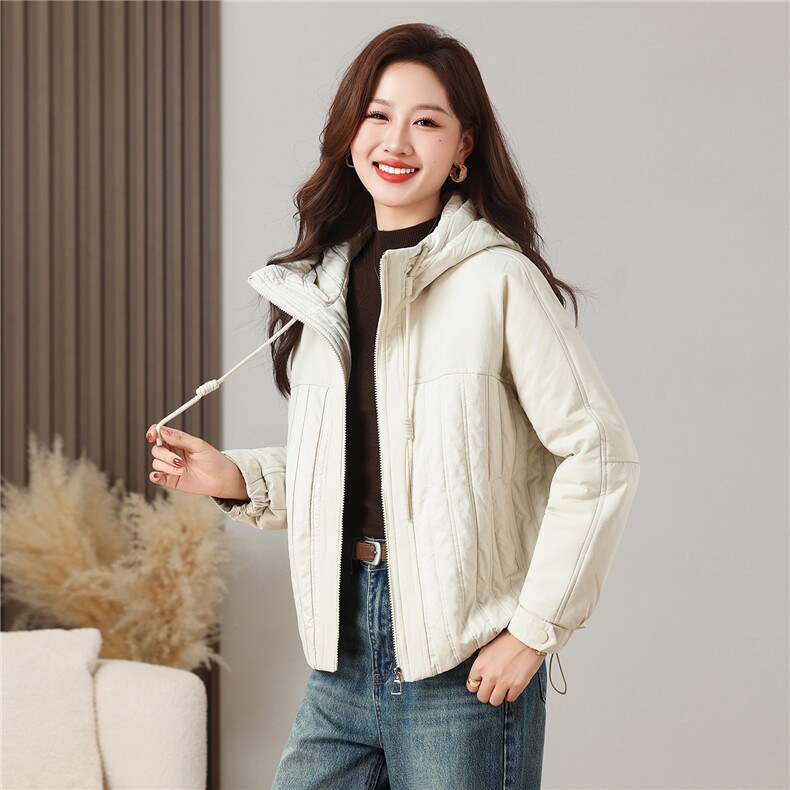 棉服女时尚拼接纯色简约百搭时尚防风保暖外套,女装棉衣/棉服,芙芮