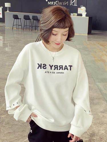 时尚休闲卫衣，女装卫衣/绒衫，简单小珍