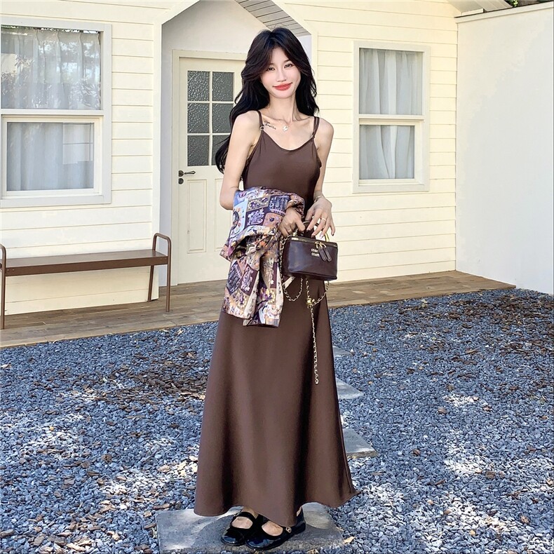 秋装新款高级印花上衣＋吊带连衣裙两件套2C135-8902P215K288,女装套装/套裙,2C135