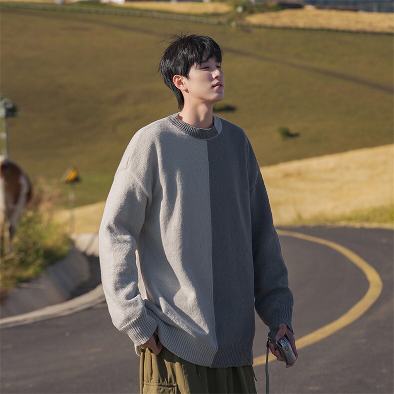 B225-M1157-P62-X78-腈纶42%锦纶31%PBT27%-经典款双拼色毛衣,男装针织衫/毛衣,电商B225