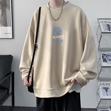 麂皮绒卫衣男大码重磅长袖t恤男JW81274-P35，男装卫衣，电商A040