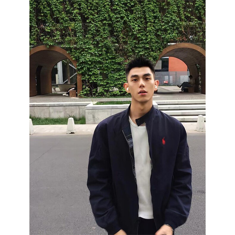 订单已下~早秋新款修身翻领小马刺绣防水情侣夹克外套JK90-P65图片