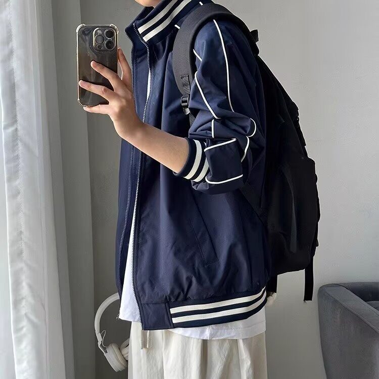 美式外套男士春秋季2026新款潮牌ins港风工装夹克痞帅男生棒球服,男装夹克,星座410-6（原星座1304-1）