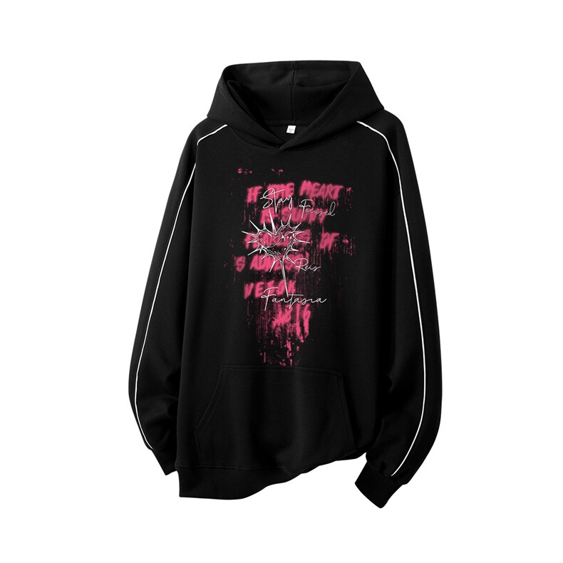 得物供货、复合重磅420克现货连帽卫衣宽松HD019-1-WYT25324-P45,男装卫衣,电商019-1
