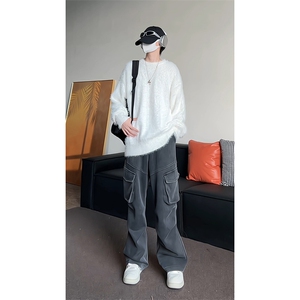 毛绒针织衫内搭打底衫男毛衣KD657-P50图片
