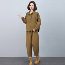 时尚休闲女装套装宽松显瘦两件套舒适百搭潮流新品，女装套装/套裙，叶笙衣