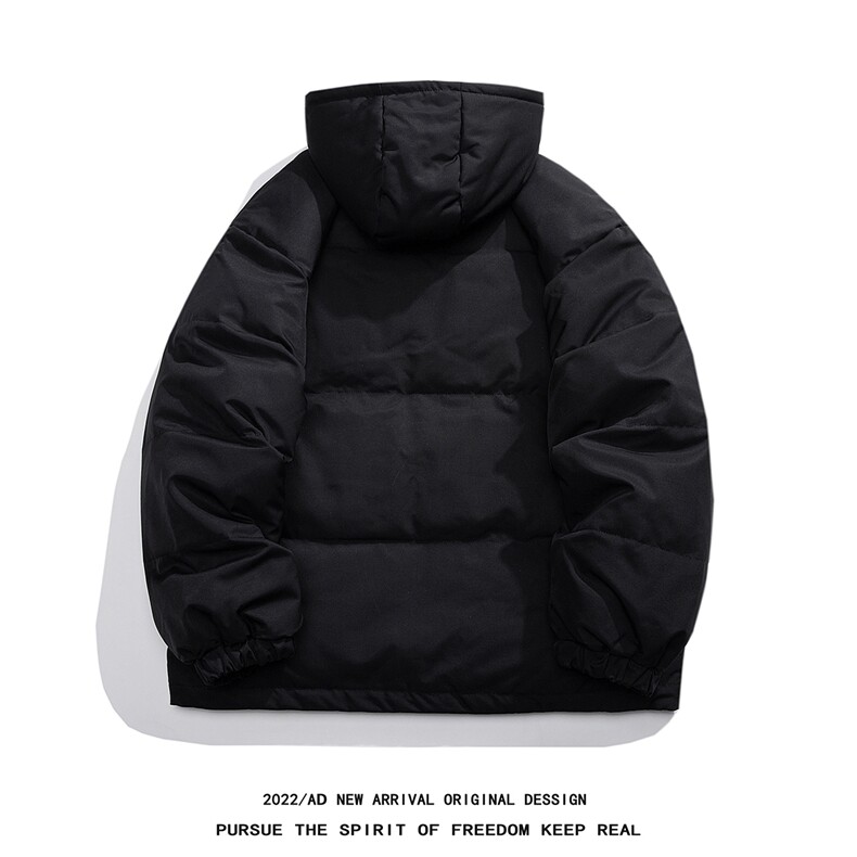 白鸭绒白底22冬季ins字母印花厚款保暖连帽羽绒服YR1306P195K258,男装羽绒服,电商A247-1
