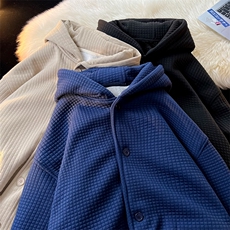 8XL~M加绒加厚夹克卫衣特大码连帽重磅开衫外套KS2102P80加绒100，男装夹克，电商B238