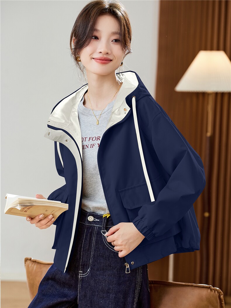 现货2025秋装新款时尚一手长时尚休闲女神风衣外套,女装风衣,木子恋