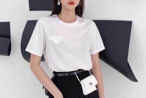 双面水柔丝光棉T恤，女装T恤，她沫