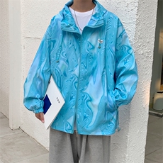 新款防晒服宽松纯色夹克风衣户外透气薄防晒衣外套现货W784-P38，男装衬衫，星座512-2