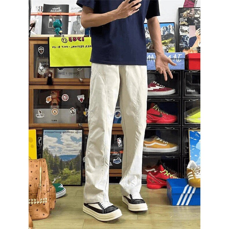 美式cleanfit斜切休闲裤男夏季伐木直筒工装裤百搭裤子LA7233-P36,男装工装外套,星座1008