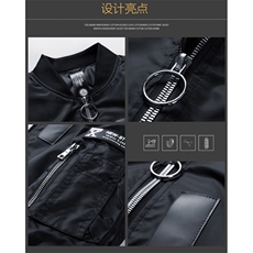 抖音秋飞行服夹克潮流时尚休闲夹克棒球服XZ210-JK8925特60，男装夹克，星座210-1
