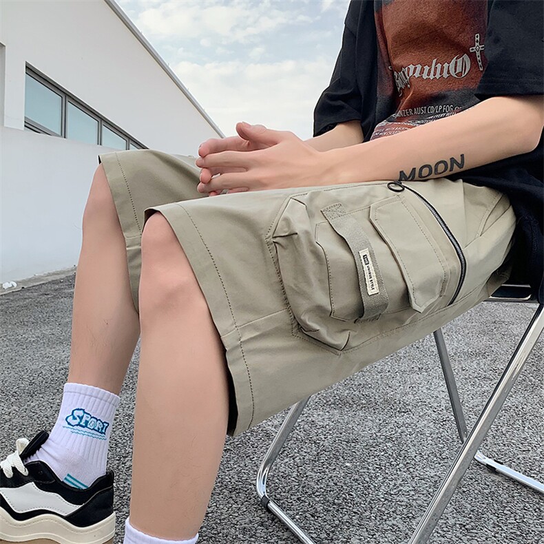 23新款夏季大口袋工装裤短裤A316-1K1113P50控68,男装牛仔裤,星座906（原电商a316-1）