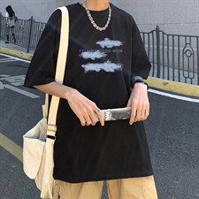 DX17143-P20 纯棉短袖t恤男大码半袖打底衫宽松体恤衫 港风图片