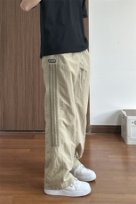 大量现货条纹拼接长裤子2025新款速干薄款夏季休闲裤DY5032-P55，男装休闲裤，电商A178