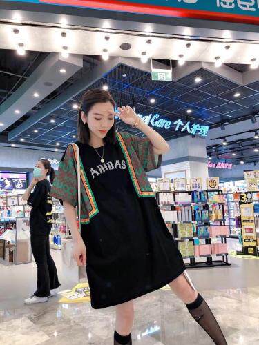 AB面拼色T裙，其它，一杭