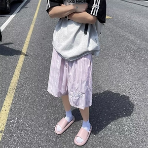 短裤男士夏季潮牌大码五分裤子男款夏天运动男生宽松外穿休闲中裤图片