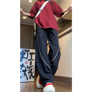 2025夏季新款潮流机能薄款宽松休闲冰丝裤B315-K24224-特p35控68图片