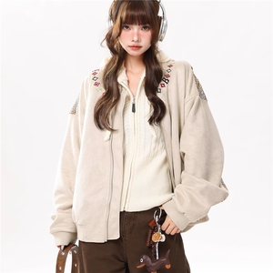 W10578-P78 网图现货 美式字母印花飞行夹克外套棒球服 高品质图片
