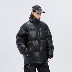 潮牌无影墙新款亮皮防水立领棉服潮流保暖棉衣M083-P100控139，男装棉衣，星座717